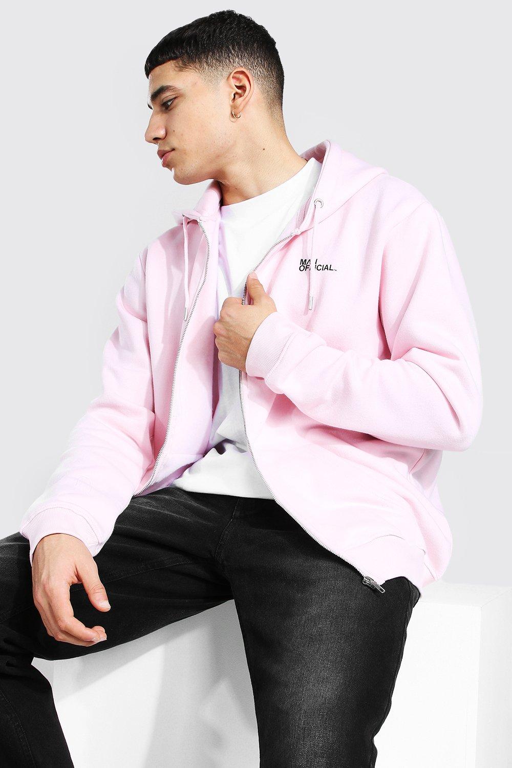 Sudadera rosa pastel discount hombre